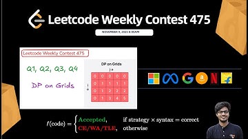 Leetcode Weekly Contest 475 || Q1, Q2, Q3, Q4 Solution Explained C++ || DP on Grid, BS || Watch 2X 🚀
