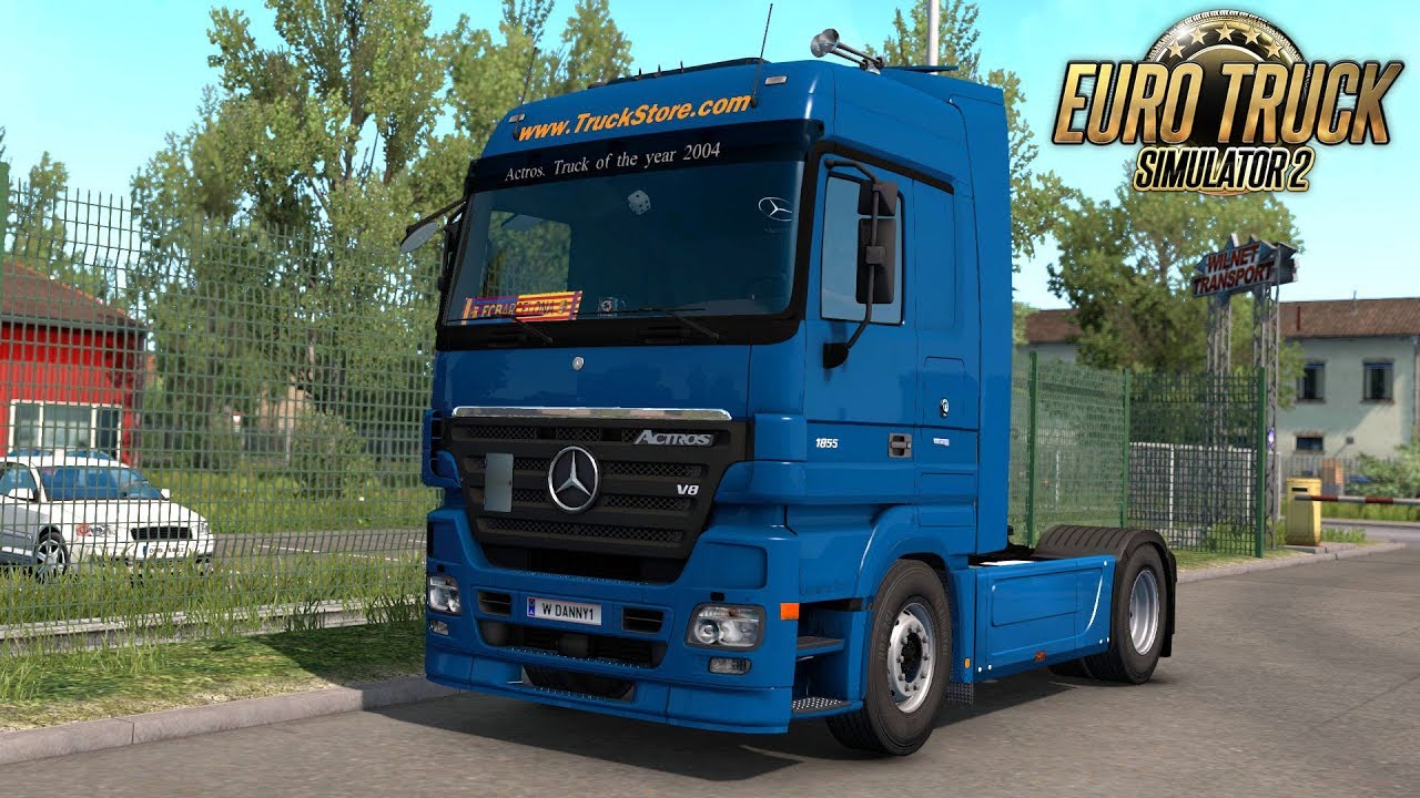 ETS2 Mercedes Actros MP2 (Euro Truck Simulator 2) YouTube