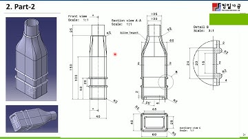 3D Modeling Class - CATIA - Generative Shape Design - 12th Week  Part 2