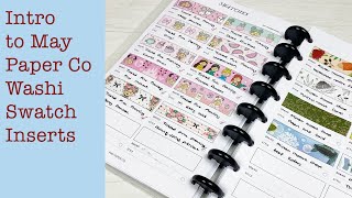 Introduction to May Paper Co Washi Swatch Inserts