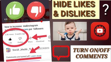 How to hide likes and dislikes on youtube 2021 // How to turn off comments on youtube video //