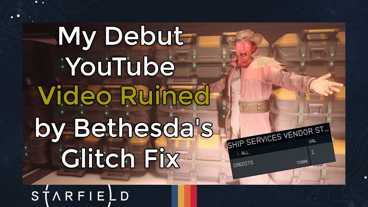 My Debut YouTube Video Ruined by Bethesda's Glitch Fix - YouTube