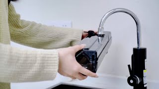 Add water and cleaning solution D100