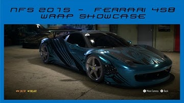 NFS 2015 Ferrari 458 Wrap, Showcase Custom Wrap/ Vinyl