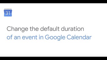 Change the default duration in Google Calendar