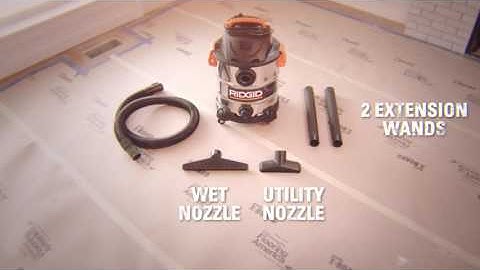 RIDGID WD1060 10 Gallon Stainless Wet Dry Vac