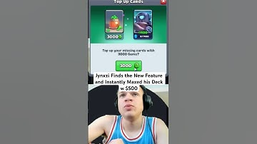 Jynxzi Maxed Everything #jynxzi #clashroyale #new #update #paytowin #gems #cards #max #reaction