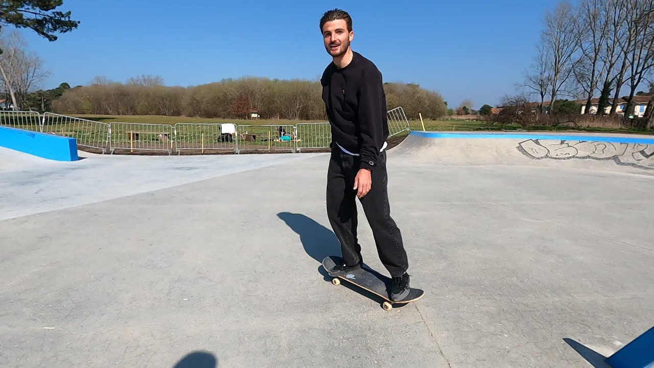 Skate Vincent Milou, champion de France et d'Europe, se prépare pour