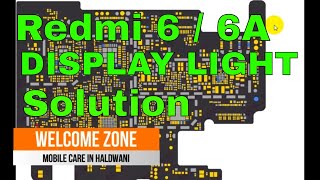 Redmi 6a display light solution |Light Ways| |Redmi Display Light Jumper| Redmi 6 schematic diagram