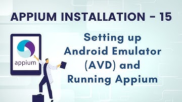 Appium Beginner Tutorial-2 | How to setup Android Emulator in Appium