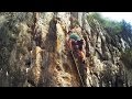 Rock climbing at damai wall