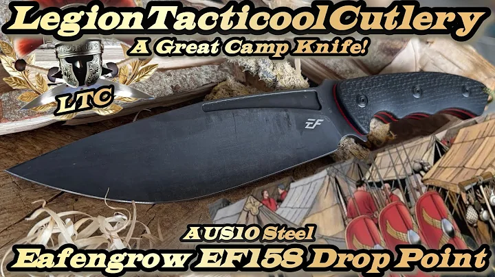 Eafengrow EF158 in AUS10 Steel Drop point/leaf blade.