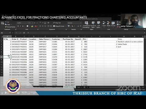 ADVANCED EXCEL FOR PRACTICING CHARTERED ACCOUNTANTS