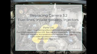 Installation of 911 Carrera 3.2 Fuel Lines, Injectors & Intake Gaskets without engine removal.