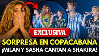 💥¡INCREÍBLE FINAL EN COPACABANA! MILAN Y SASHA HACEN LLORAR A SHAKIRA TRAS CANTAR SU NUEVA CANCIÓN