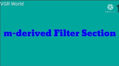 m-derived Filter Section