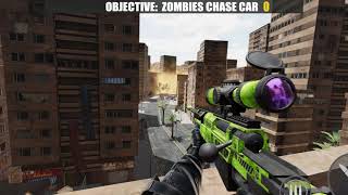 SNIPER ZOMBIES: Zombies chase car mission - Region 7 Cairo | Zombie Shooting 3D| Offline Mobile Game screenshot 2
