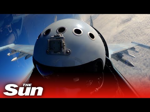 Russian Su-35S fighter jet 'shoots down Ukrainian plane'