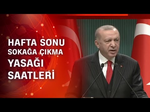 Hafta sonu sokağa çıkma yasağı saatleri