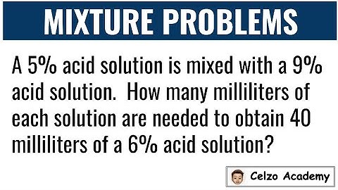 Solving the Problem l Mixture Problems Part 1- CSE and UPCAT Review