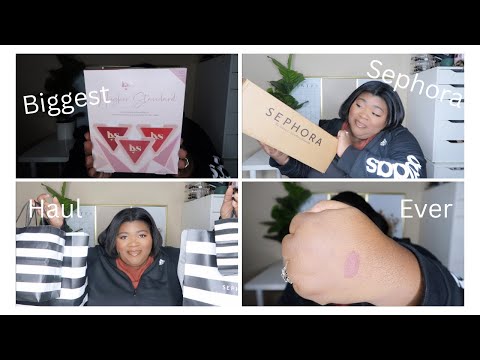 Biggest Sephora Haul Ever | Sephora Holiday Savings Event Haul | WOC | 2022 | Makeup Haircare + More