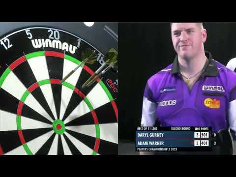 Second Round 2023 Players Championship 3 Daryl Gurney vs Adam Warner