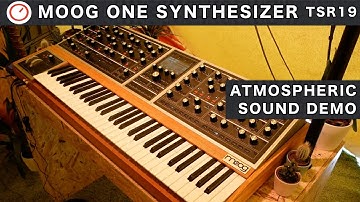 Moog One Poly Analog Synthesizer Sound Demo (Atmospheric Patches) | SYNTH ANATOMY #TSR19