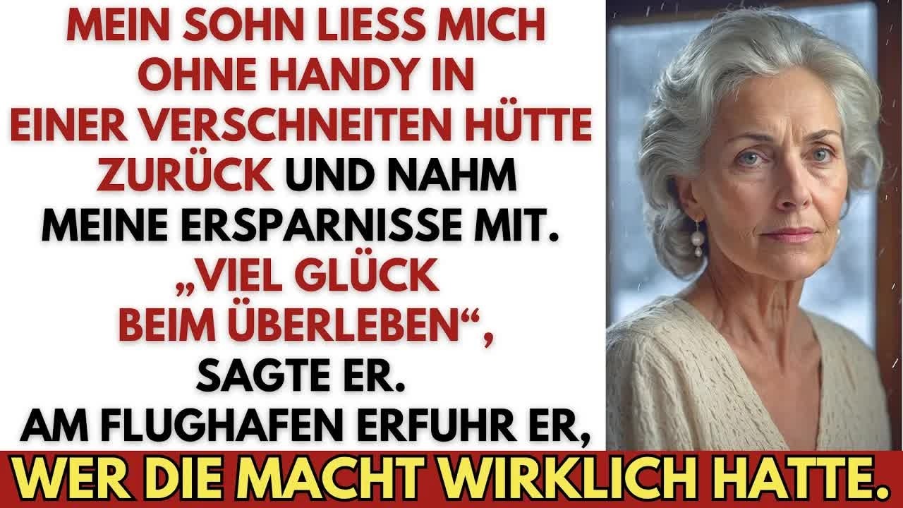 Mein Sohn ließ mich in einer eiskalten Hütte zurück und nahm mein Geld — also sorgte ich dafür