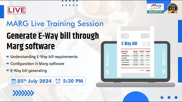 Generate E-Way bill through Marg software