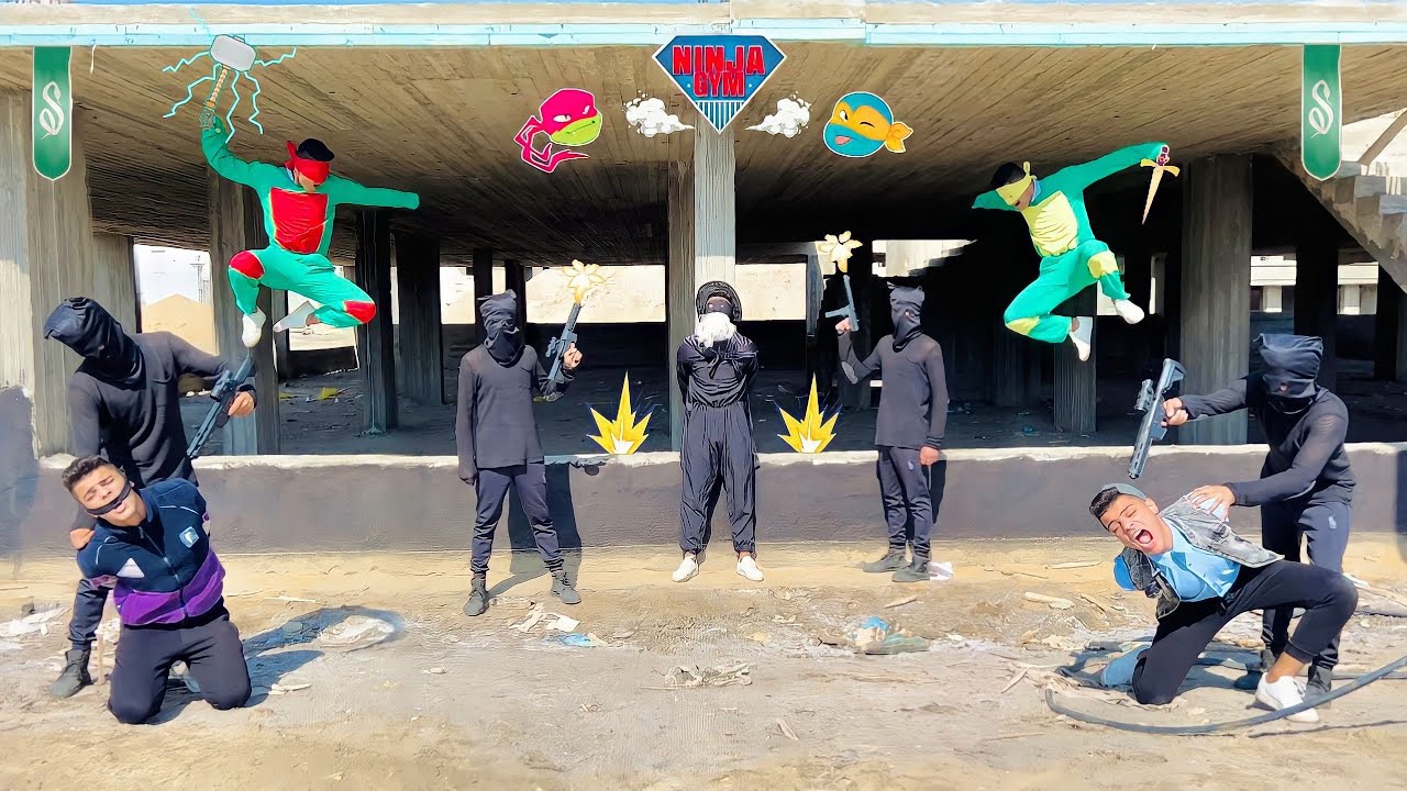 سلاحف النينجا الابطال الخارقين أنقذونا من عصابه التنين🐉 وخلصوا عليهم🔥 ( سلاحف النينجا🥷 جزء4)