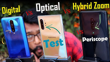Periscope Lens vs Optical vs Digital vs Hybrid ZOOM - Explain & TEST
