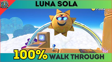 Astro Bot - Luna Sola 100% Walkthrough | All Bots & Puzzle Pieces Locations