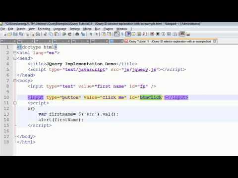 JQuery Tutorial 16