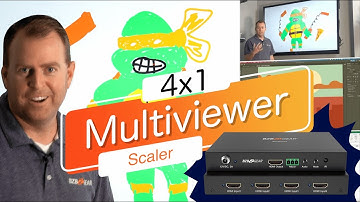 Reimagine Live Streams & Tutorials with a 4x1 Multiviewer Scaler - BZBGEAR BG-MV41A