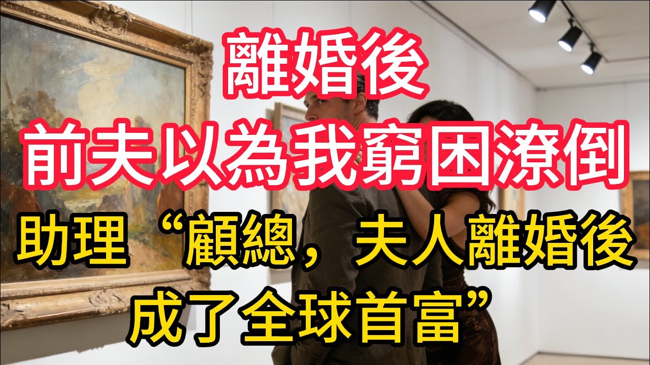 離婚後，前夫以為我窮困潦倒，助理：“顧總，夫人離婚後成了全球首富”