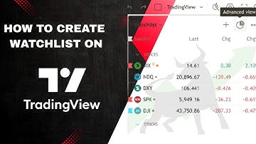 How to create watchlist in tradingview free #trading #tradingview #stockmarket