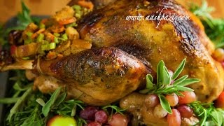 Turkey brining recipe in 4k. http://www.aashpazi.com/turkey-brine,
ingredients:, 10 lbs. (4.5kg) turkey, 1/2 cup salt, gal (8 cups) apple
juice, 4 oz (113g) unsalted butter, 1 stuffing ...