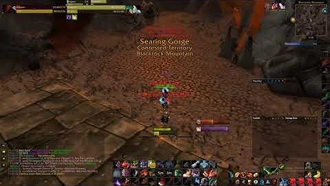 Undead Rogue tries to gank Dwarf Rogue in BRM (Classic Wow)