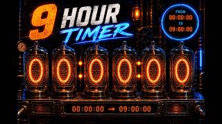 9 Hour Count Up Timer ⏱️ | 0 to 9 Hours | No Alarm | No Music