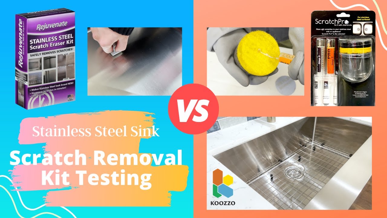 Testing: Stainless Steel Sink Scratch Removal Kits  Explore Best Repair  Solution for Koozzo Sinks 
