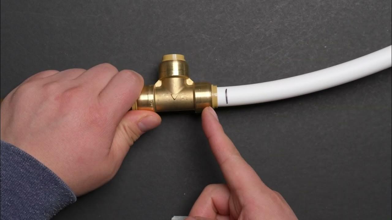 How to use sharkbite TEE, install and remove copper and pex YouTube