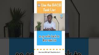 Use the BACB Task List 📋 #rbt #aba #rbtexam #bcba
