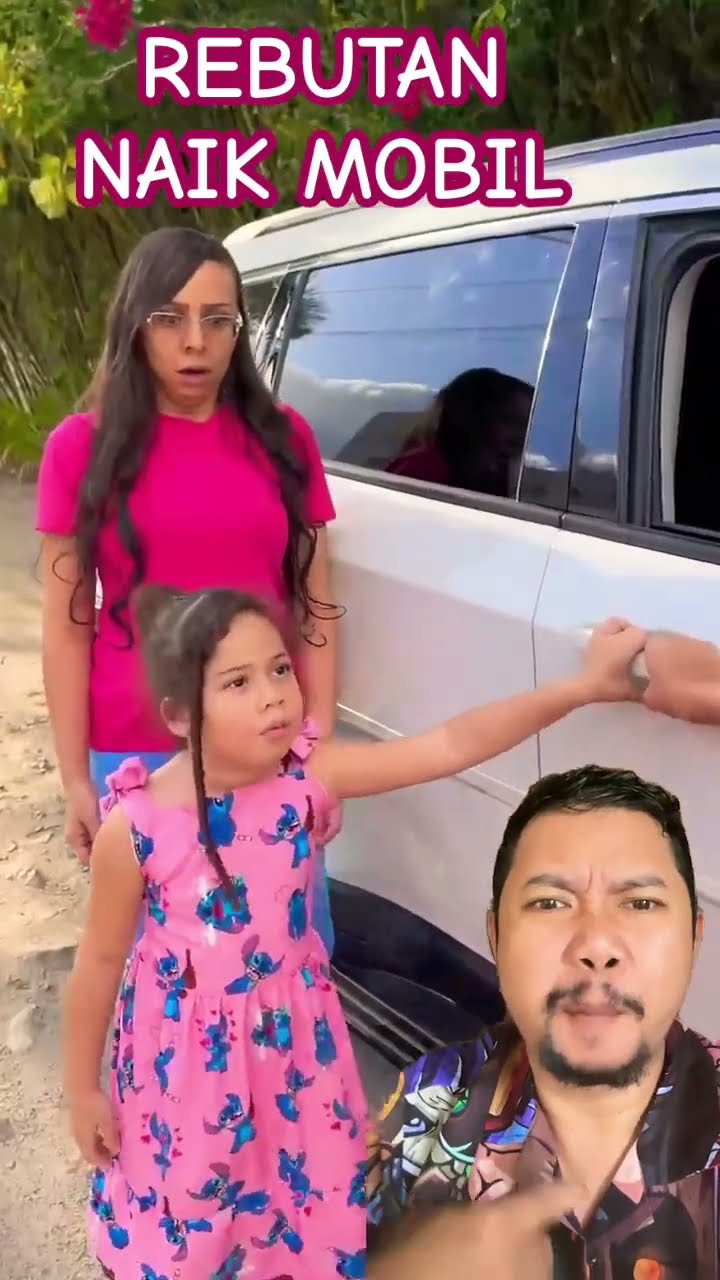 REBUTAN NAIK MOBIL DULUAN!!!??? #greenscreen #funny #family #love