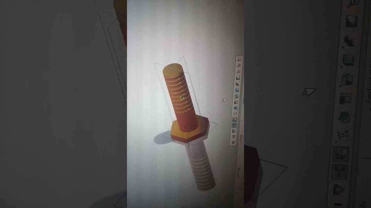 Creo drawing tutorial making bolt/proe/mechanical engineering/autocad/3d modeling/creo examples