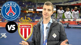 PITCH SIDE AT PSG WITH NEYMAR + MBAPPE || PSG vs MONACO (3-3) MATCH VLOG