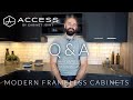 Access q and a  access by cabinet joint  modern frameless cabinets