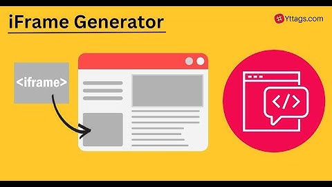 iFrame Generator - Free Online iFrame Code Maker Tool | HTML iFrame Generator