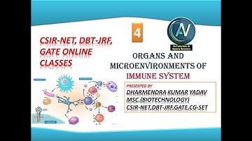 Organs and microenvironments of immune system(Csir-net,dbt-jrf,gate online class)