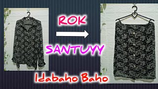 DIY CARA MODIFIKASI KEMEJA MENJADI ROK SANTAI |IDE KREATIF |REFASHION