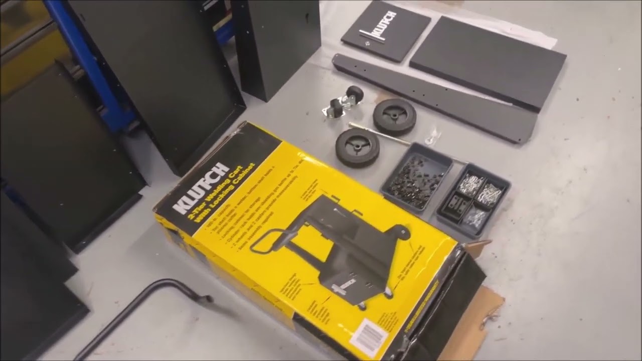Klutch (Northern Tool) Welding Cart, Unboxing and setup